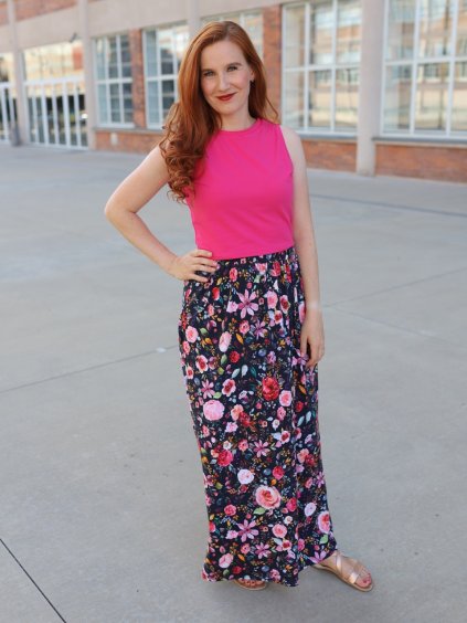 Crop top Mira - magenta| biobavlna