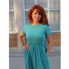 Šaty Maja - aqua | biobavlna