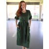Lněné šaty Lara | zelené