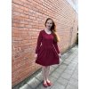 Šaty Maja zimní - bordo | biobavlna