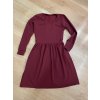 Šaty Maja zimní - bordo | biobavlna