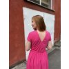 Dlouhé šaty Malia - magenta | biobavlna