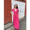 Oboustranné šaty Malia - magenta | biobavlna