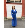 Dlouhé šaty Malia - královsky modré | biobavlna