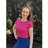 Crop top Mira - magenta| biobavlna