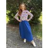 Sukně Alma královsky modrá | biobavlna