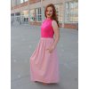 Crop top Mira - proužkované květy