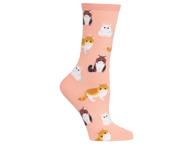 Hot Sox Women s Persian Cats Crew Socks 047852233378