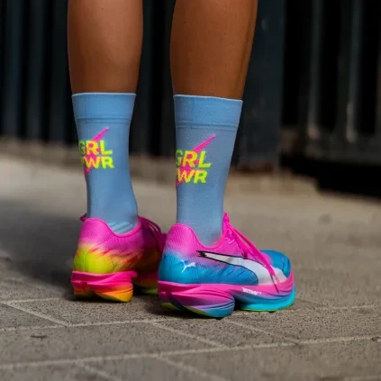 Bežecké ponožky Sporcks Girl Power Blue