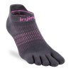 Ponožky Injinji Womens Run Lightweight No-Show Charcoal (Veľkosť Injinji XS/S (35-40))