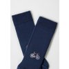 calcetines azules con bordado de bicleta 2000x2000