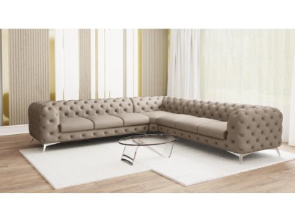 Chelsea Naroznik 3+E+3 tk. Enjoy 2 nogi srebrne (2)