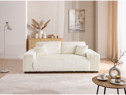 Pohovka pro 3 JUSTIN S3 (Barva Vanilková)