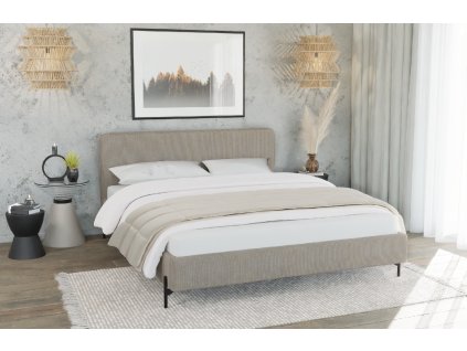 Postel 160x200 Bez matrace Barker (Barva Bílá)