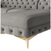 Luxusní sedací souprava CHELSEA BIS L 323x200 (Barva tmavě šedá, Nožičky Zlaté)