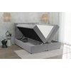 Boxspring Postel s úložným prostorem, matrací a Topperem 200x200 Flip (Barva Tmavě modrá)