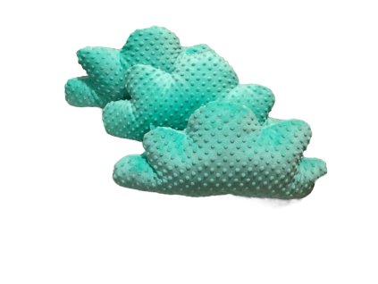 Mantinely mráčkové - 3 ks mint minky