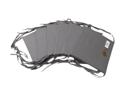 Mantinely molitanové - 6ks tmavě šedá