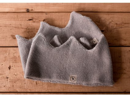 Beránková čelenka světle hnědá korunka