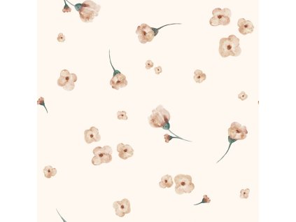 květy hnědé na smetaně