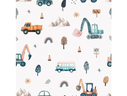 Roztomilá auta bagr a konstrukce