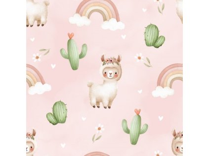 světle růžová lama