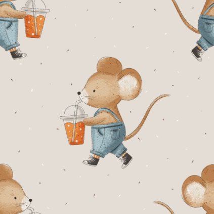 Mouse and lemonade Beige