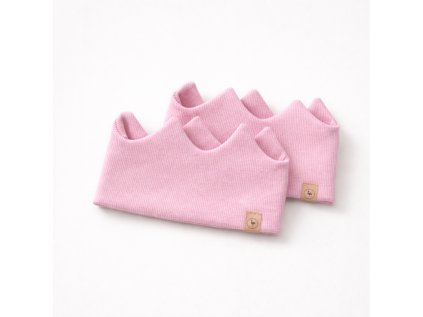 Korunková čelenka žebro Baby pink