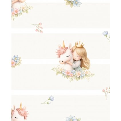 princezna a jednorožec zesměšňovaní béžová