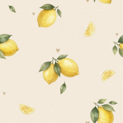 Fresh citrus Lemons Beige