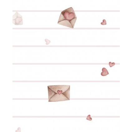 Proužky s písmeny lásky 30 cm