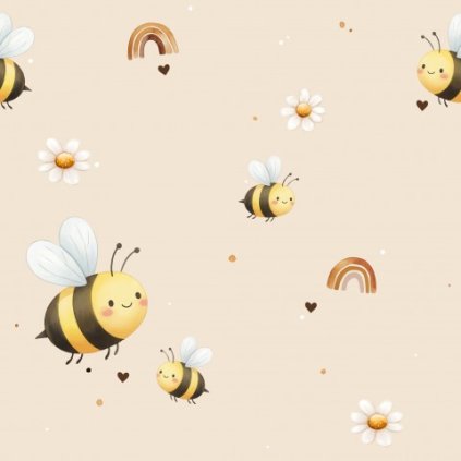Honey bee Rainbow Beige