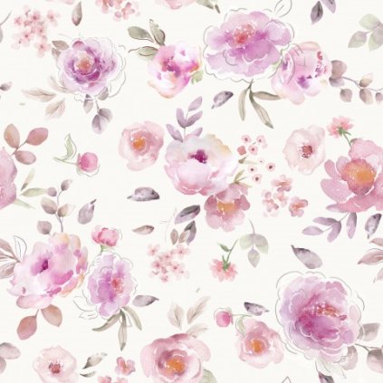 Floral Leigh OffWhite Medium