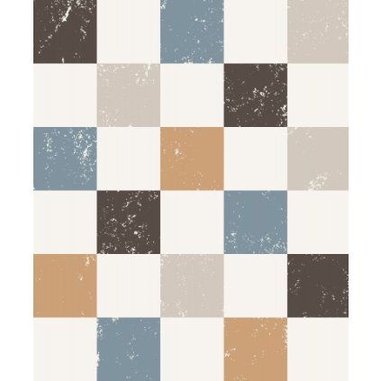 Blue and brown chessboard