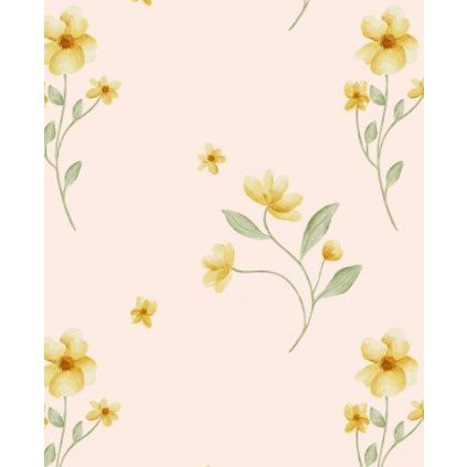 Yellow flowers peach