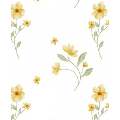Yellow flowers white