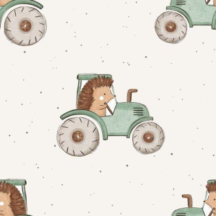 Hedgehog and mint tractor