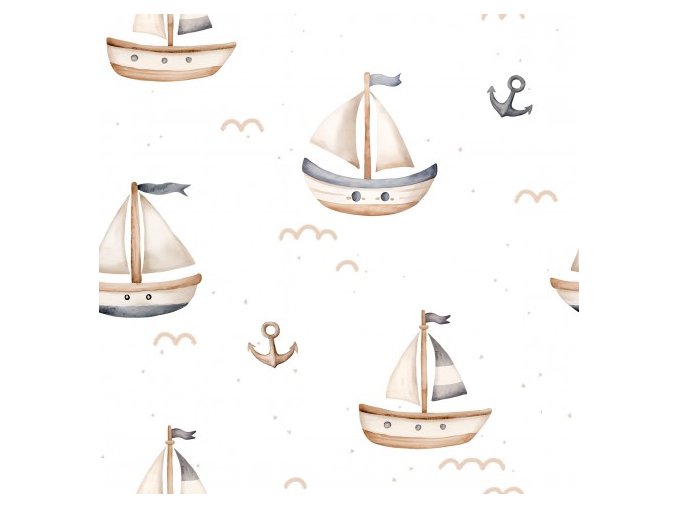 Tiny sailboat White