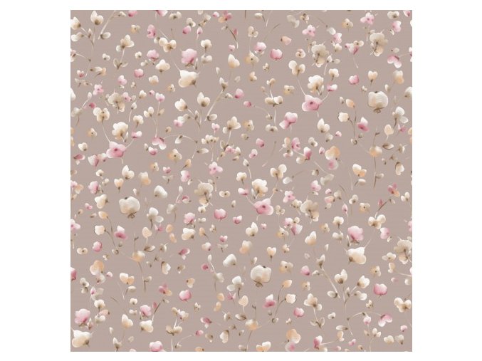 Floral Merete Nude WarmLatte Small