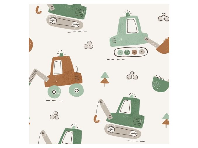 Cool bulldozers Green Brown