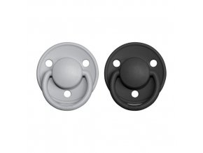 BIBS De Lux cumliky z prirodneho kaucuku 2ks CloudBlack 500x500