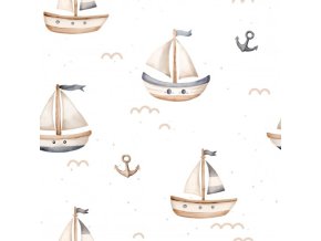 Tiny sailboat White