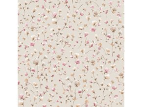 Floral Merete Nude Ecru 18x18cm Small
