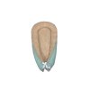 Hnízdečko - béžová minky, dusty mint vafle