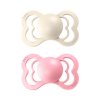 BIBS Supreme cumlik z prirodneho kaucuku 2ks IvoryBabyPink 768x768