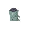 Zavinovačka - tmavě šedá minky, dusty mint vafle