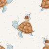 Turtle with ice cream Blue