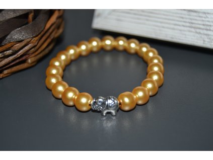 Zlatý náramek se Slonem