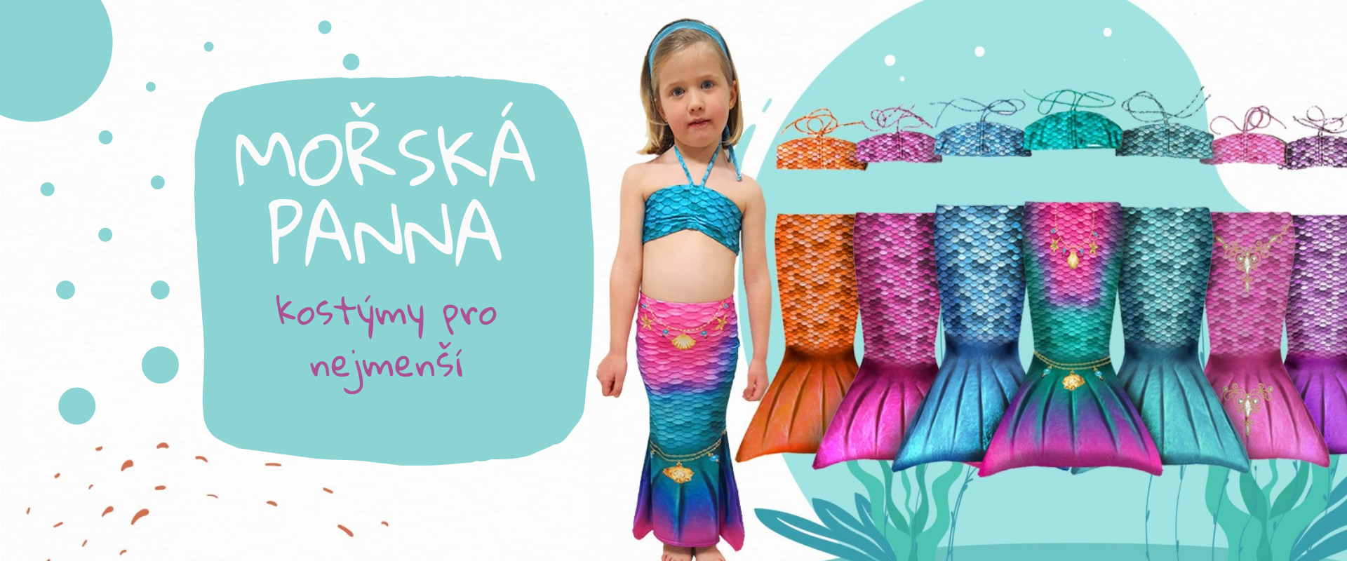MINI kostýmy mořská panna