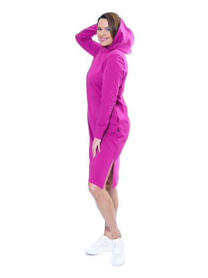 Sofistik teplákové šaty CHIARA, fuchsia